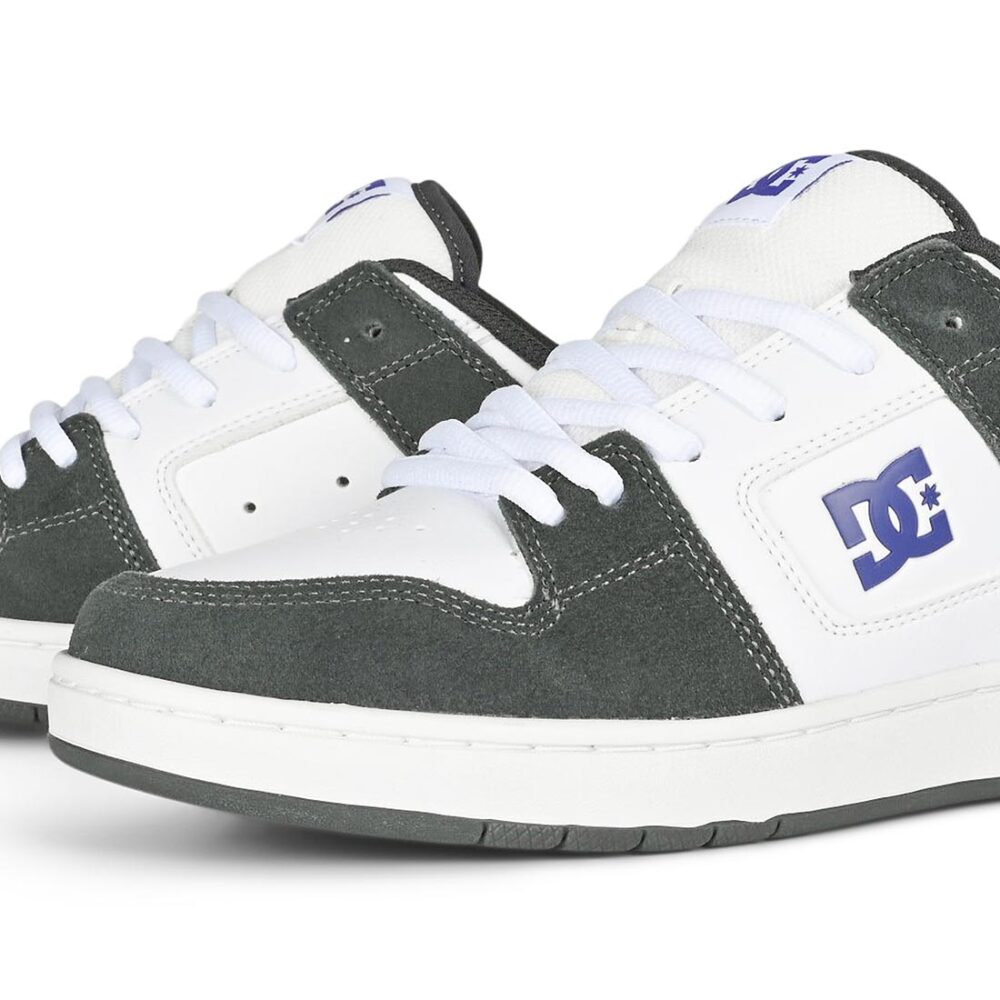 DC Manteca 4 Skate Shoes - Grey/White/Purple