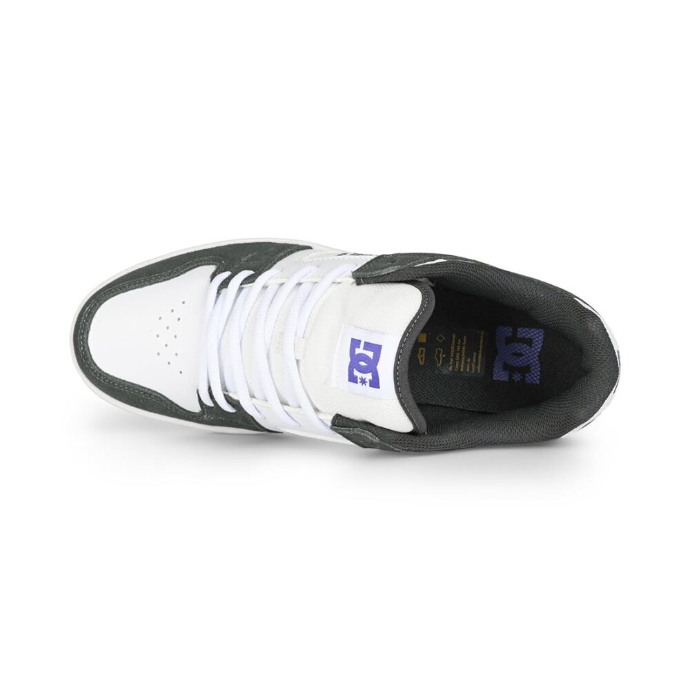 DC Manteca 4 Skate Shoes - Grey/White/Purple