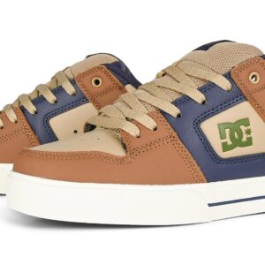 DC Pure Skate Shoes - Brown/Navy/Tan
