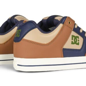 DC Pure Skate Shoes - Brown/Navy/Tan