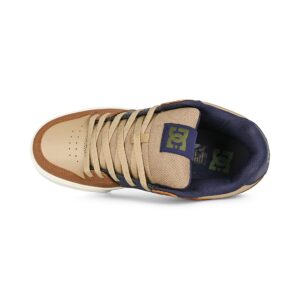 DC Pure Skate Shoes - Brown/Navy/Tan