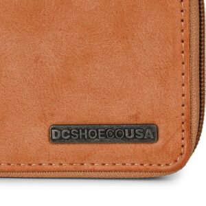 DC Rykes Zip PU Leather Wallet - Brown