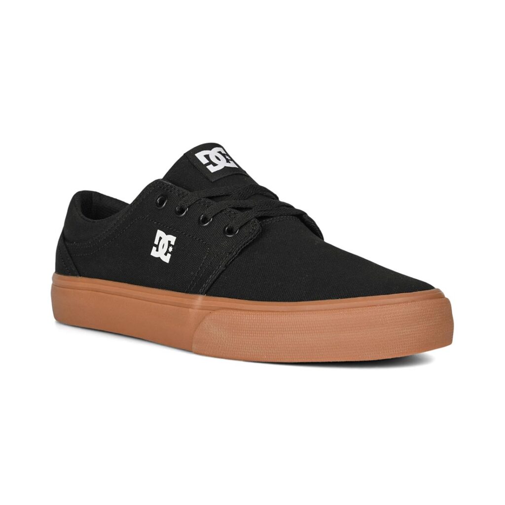 DC Trase TX Skate Shoes - Black/Gum