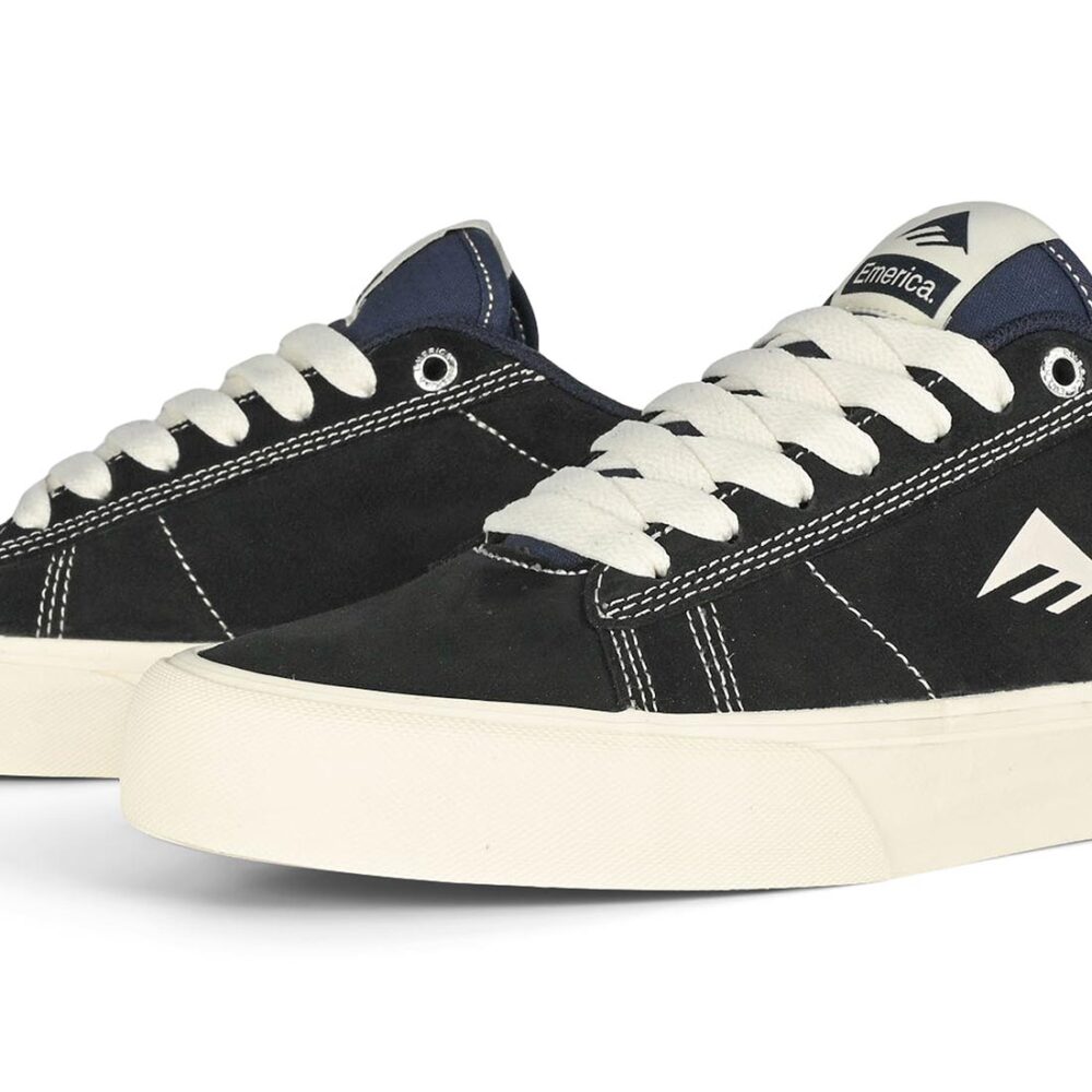 Emerica Moca Skate Shoes - Navy/White