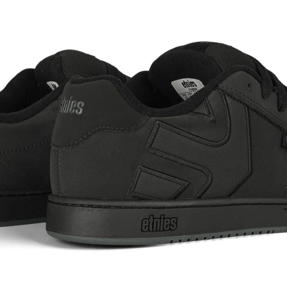 Etnies Fader Skate Shoes - Black Raw