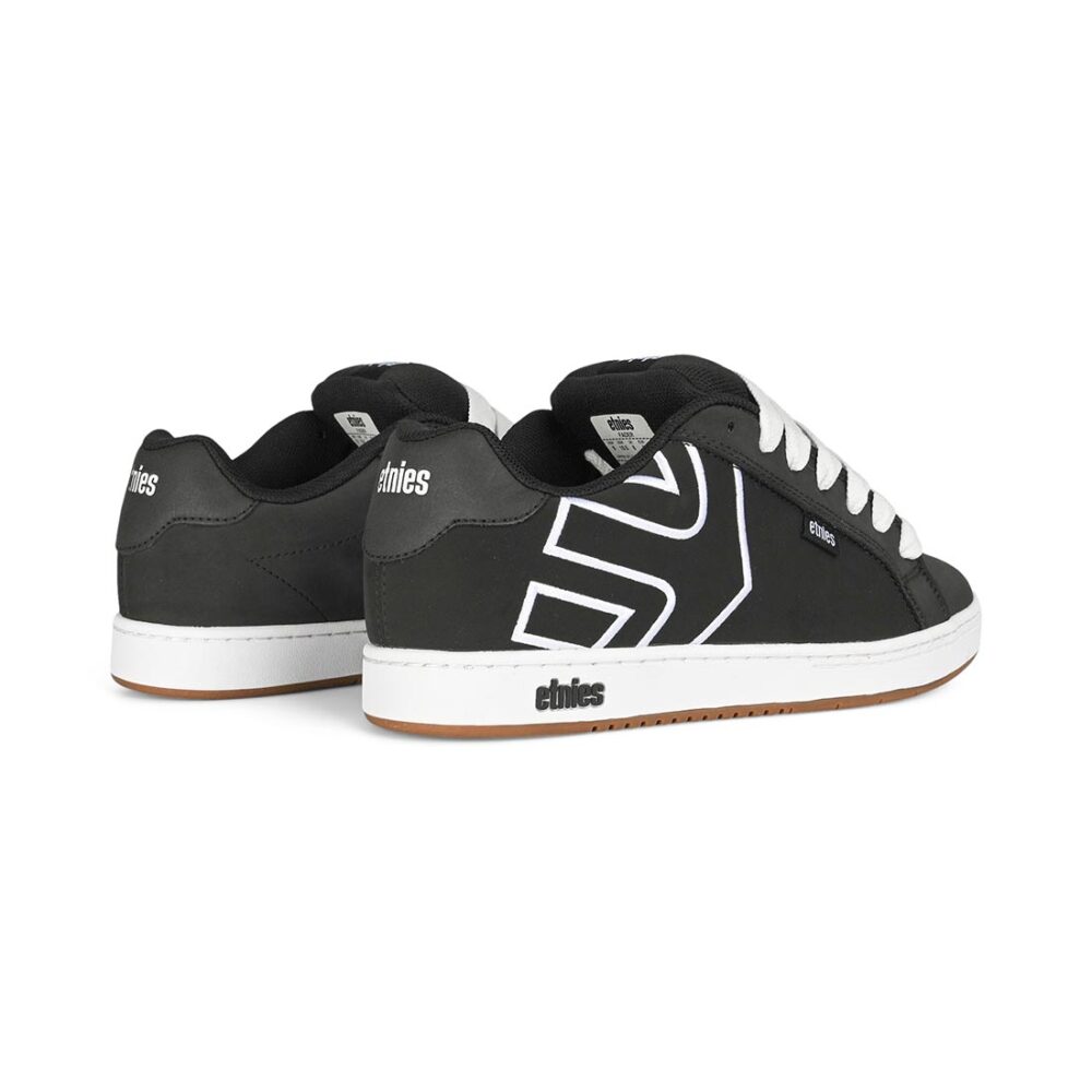 Etnies Fader Skate Shoes - Black/White
