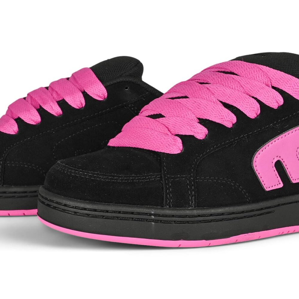 Etnies Kingpin 2K Skate Shoes - Black/Pink