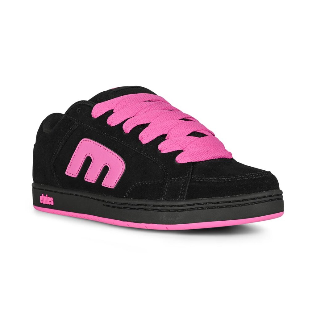 Etnies Kingpin 2K Skate Shoes - Black/Pink