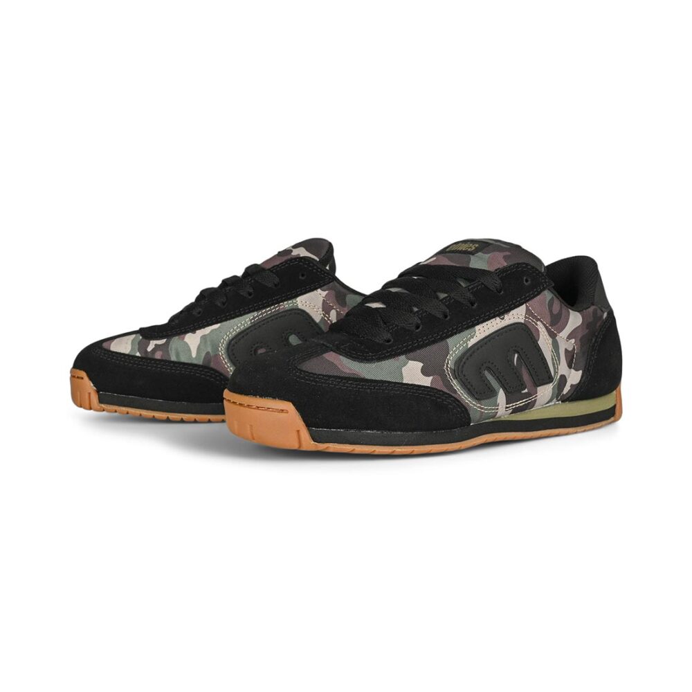 Etnies Lo-Cut 2K Skate Shoes - Black/Camo