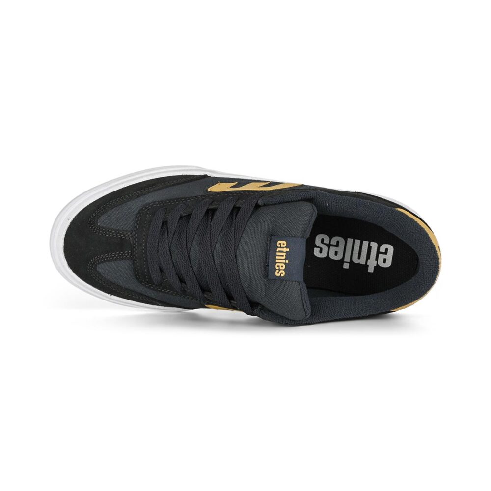 Etnies Lo Cut Vulc Skate Shoes - Navy/Yellow