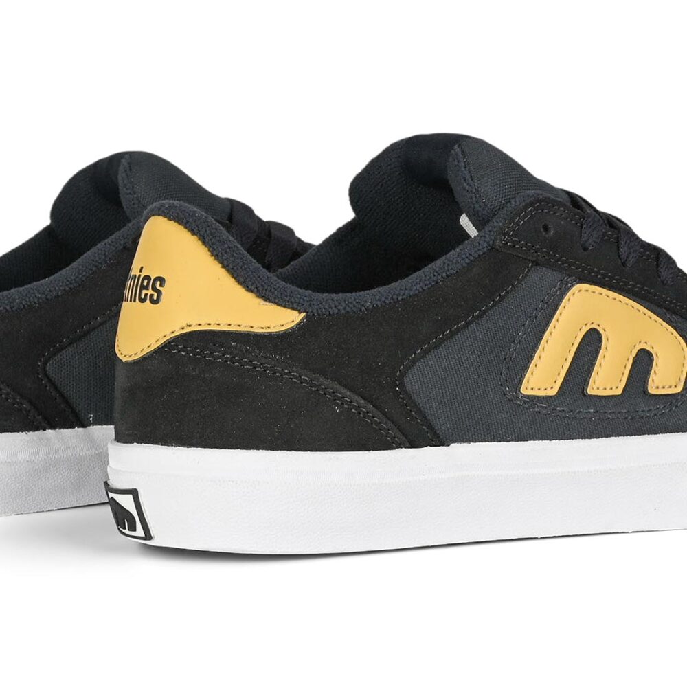 Etnies Lo Cut Vulc Skate Shoes - Navy/Yellow