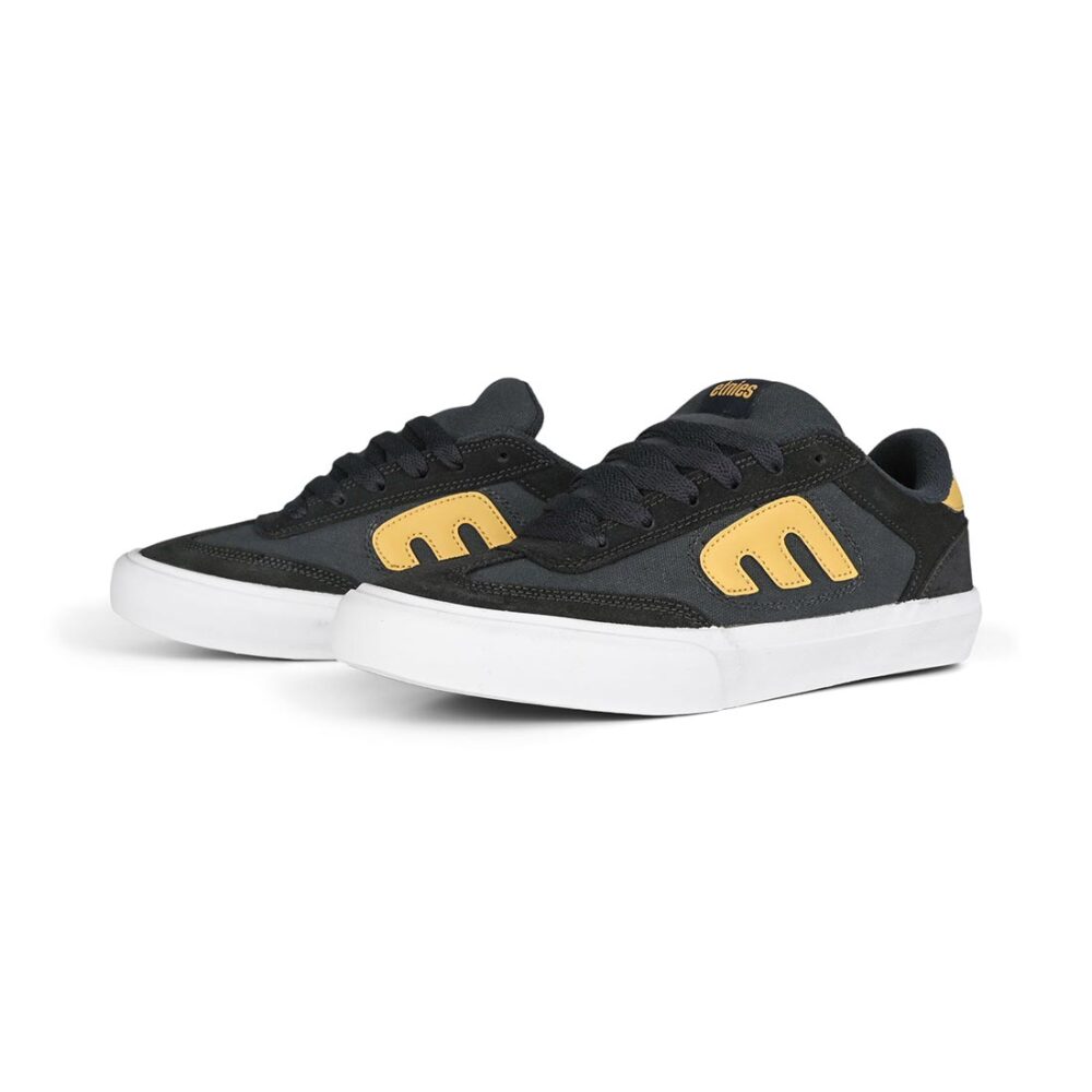 Etnies Lo Cut Vulc Skate Shoes - Navy/Yellow