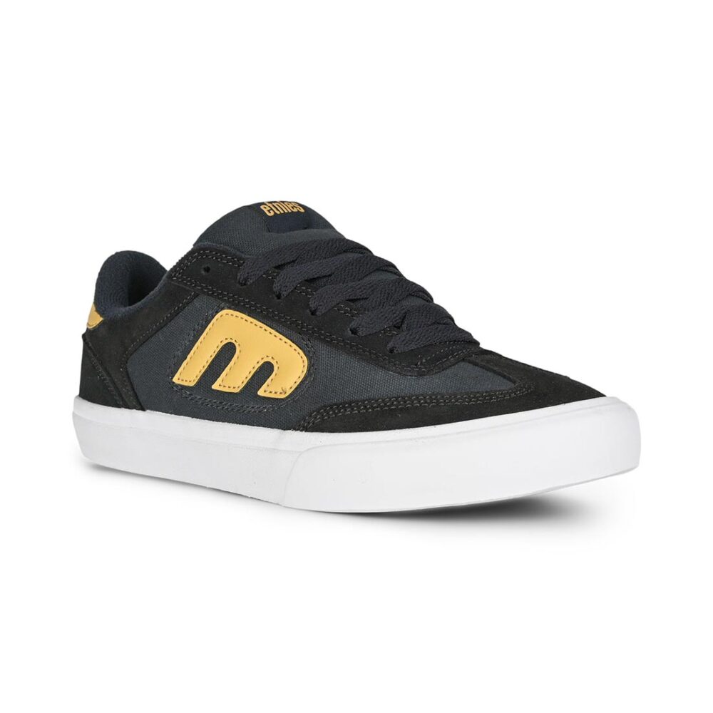 Etnies Lo Cut Vulc Skate Shoes - Navy/Yellow