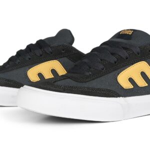 Etnies Lo Cut Vulc Skate Shoes - Navy/Yellow