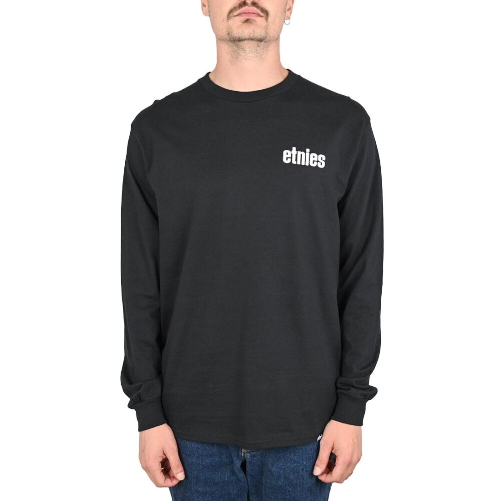 Etnies Wordmark L/S T-Shirt - Black/White