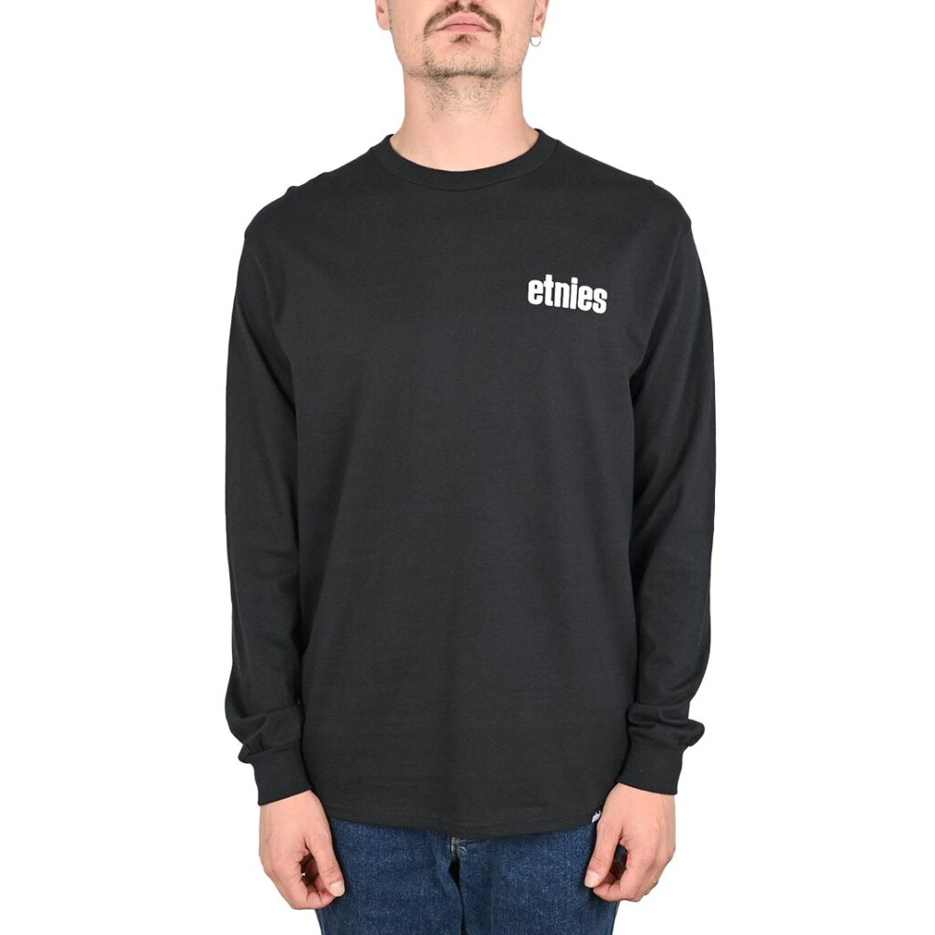 Etnies Wordmark L/S T-Shirt - Black/White