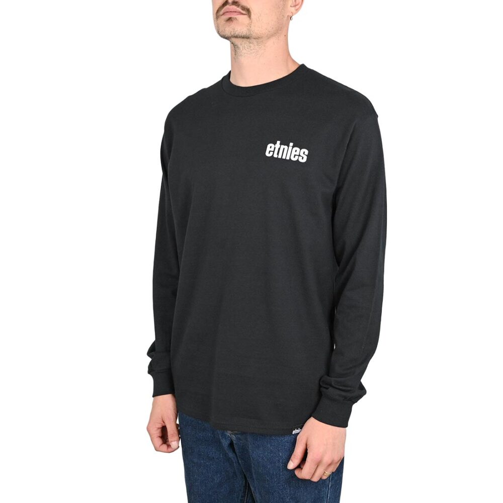Etnies Wordmark L/S T-Shirt - Black/White