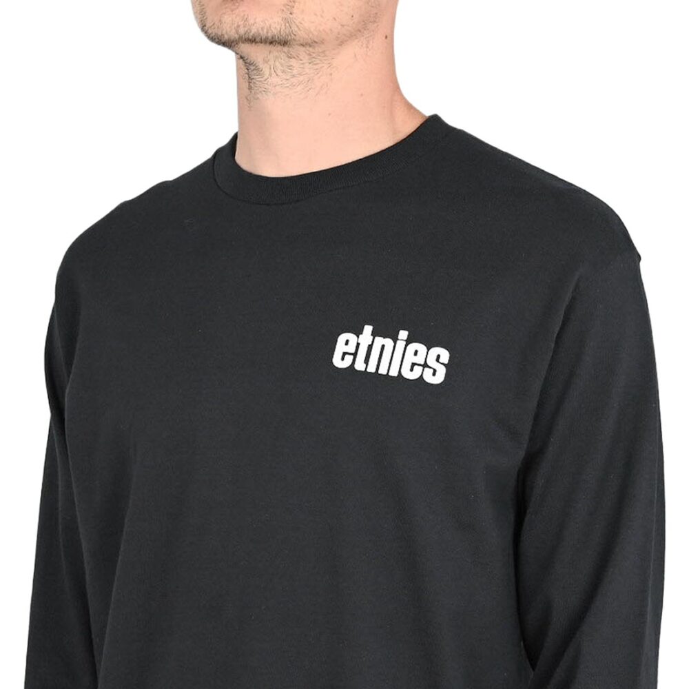Etnies Wordmark L/S T-Shirt - Black/White