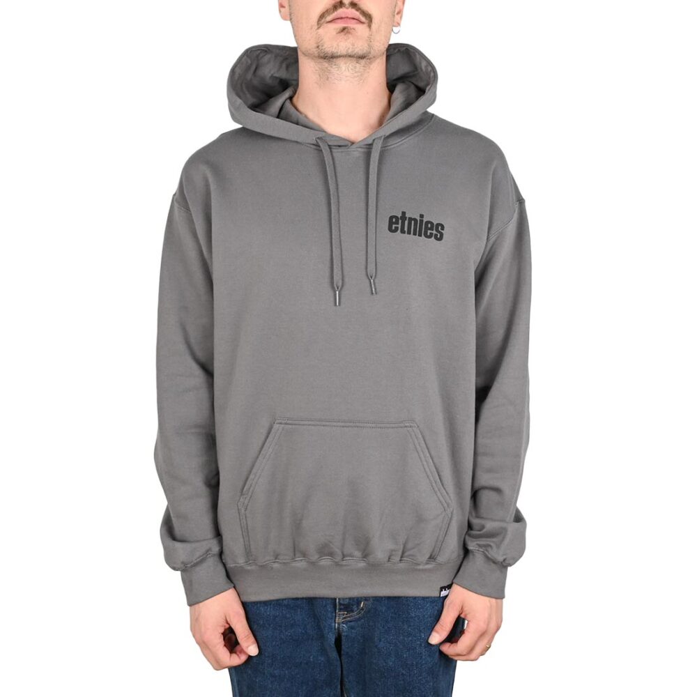 Etnies Wordmark Pullover Hoodie - Dark Grey/Black