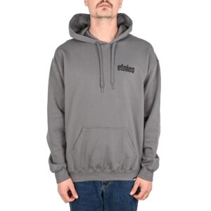 Etnies Wordmark Pullover Hoodie - Dark Grey/Black