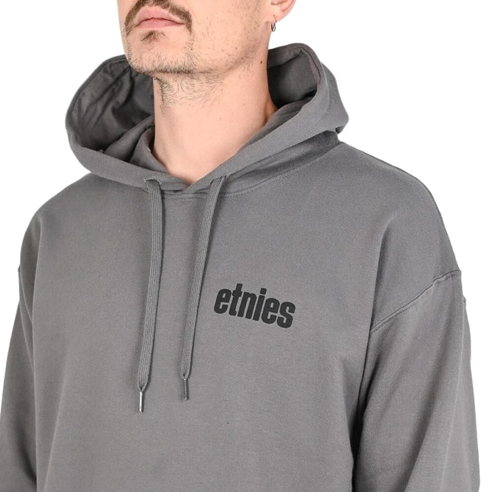 Etnies Wordmark Pullover Hoodie - Dark Grey/Black
