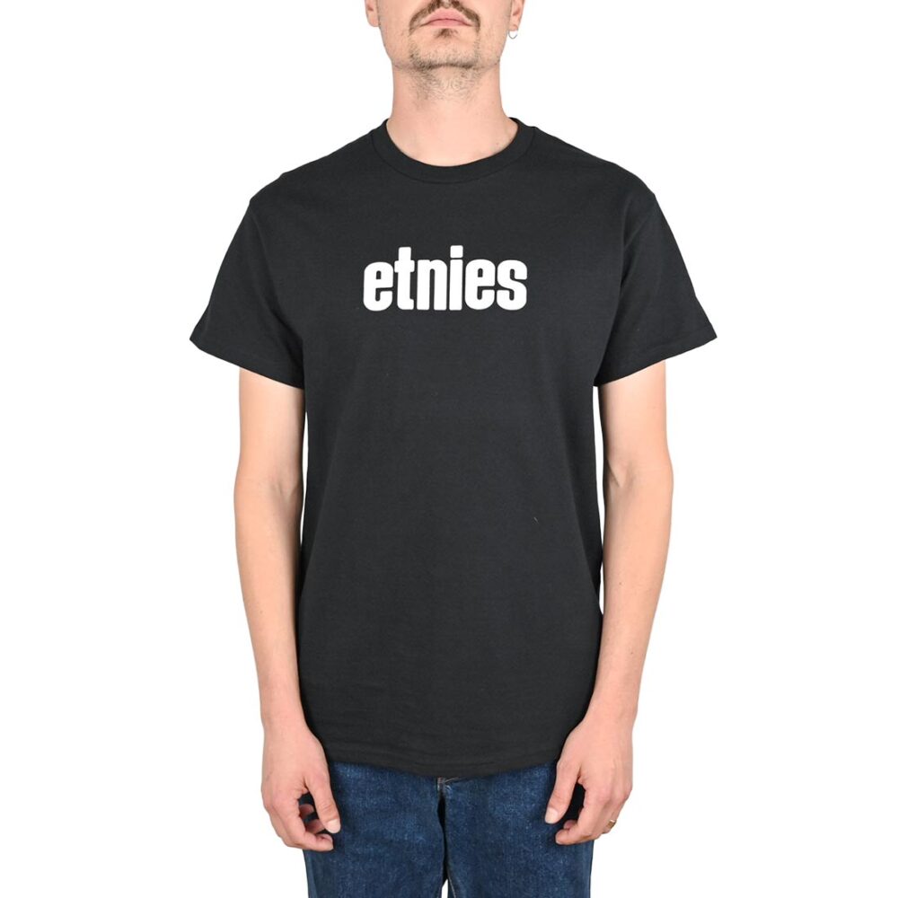 Etnies Wordmark S/S T-Shirt - Black/White