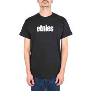 Etnies Wordmark S/S T-Shirt - Black/White