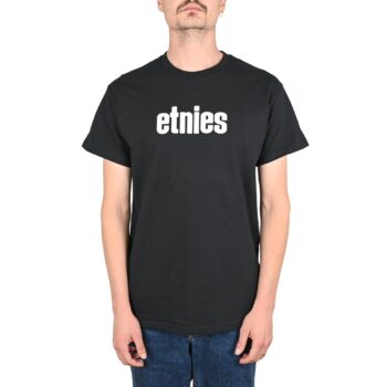 Etnies Wordmark S/S T-Shirt - Black/White