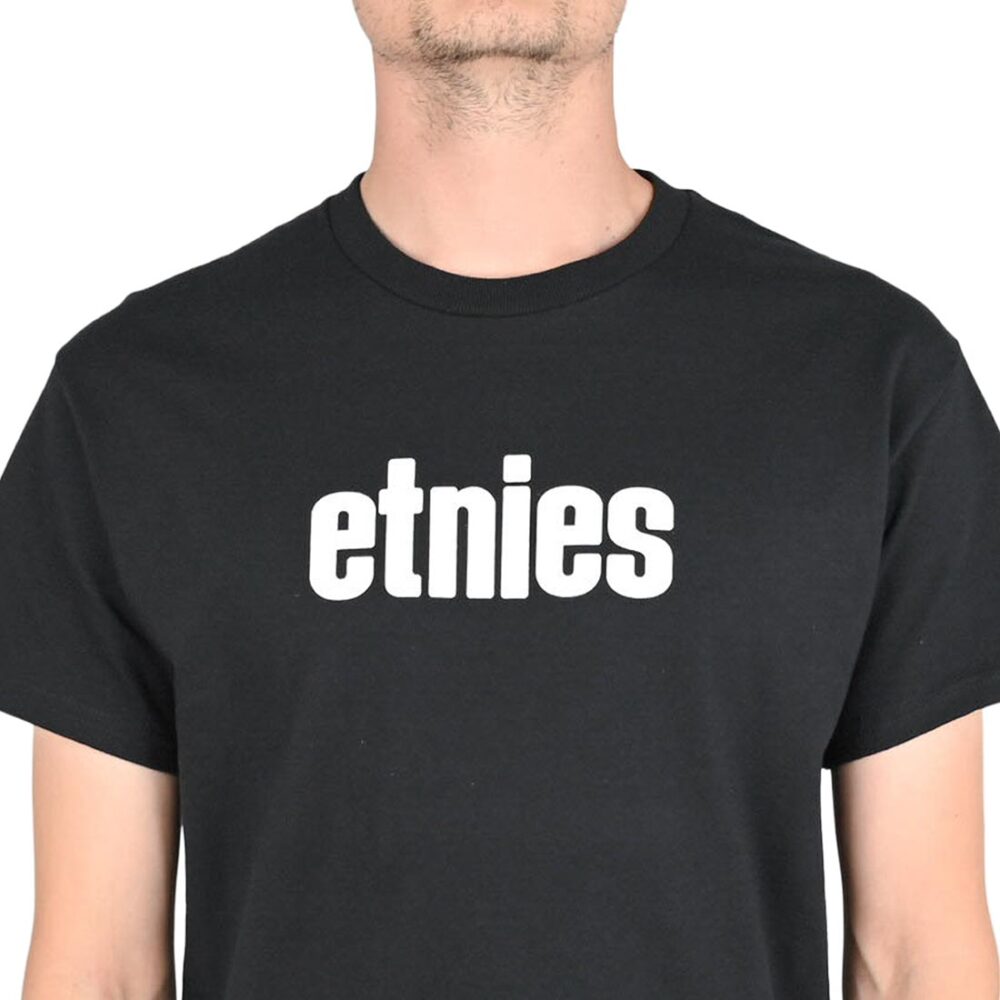 Etnies Wordmark S/S T-Shirt - Black/White