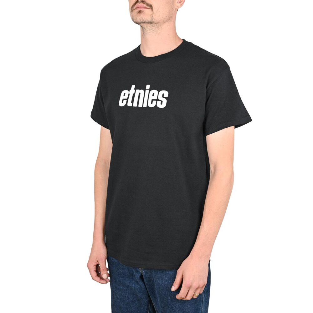 Etnies Wordmark S/S T-Shirt - Black/White
