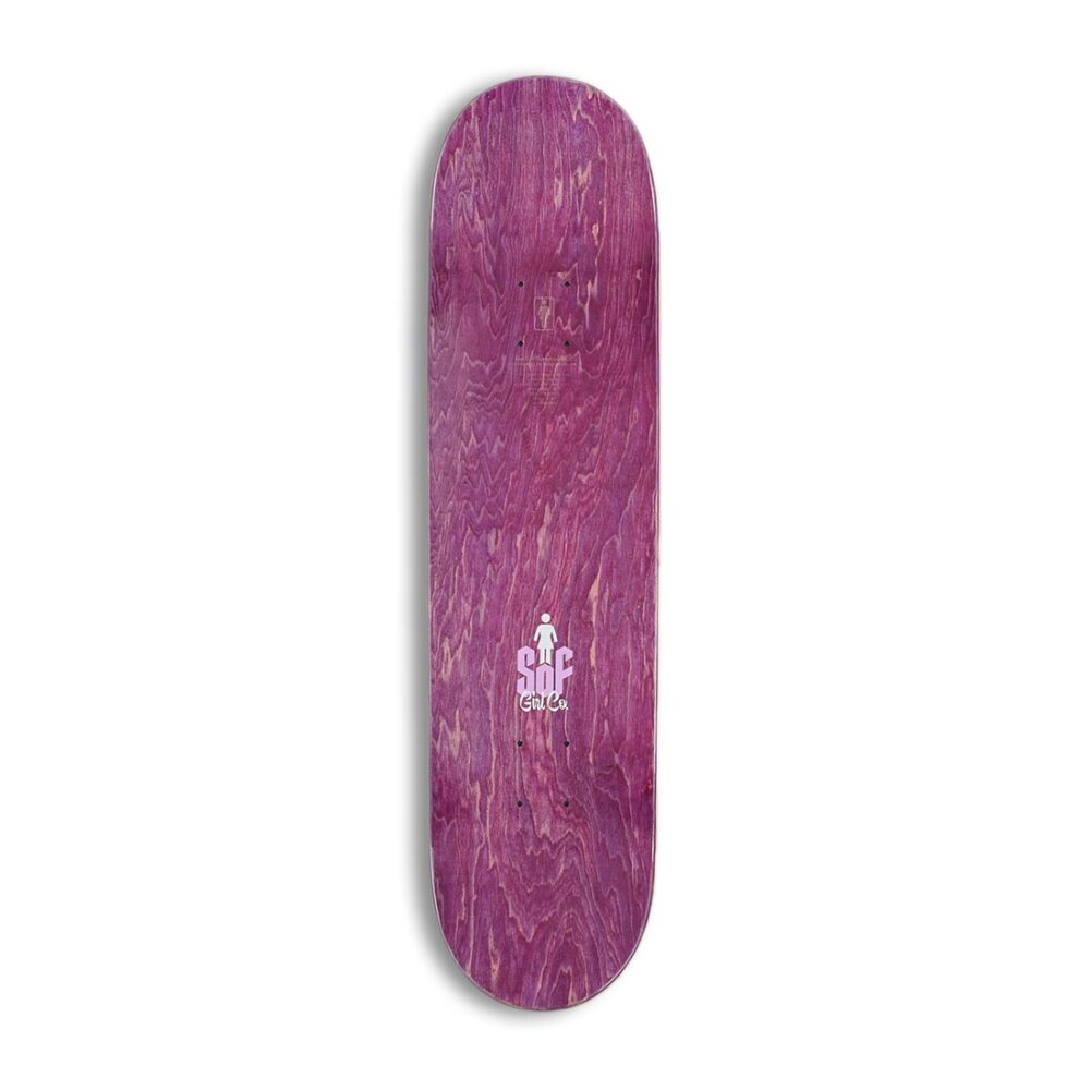 Girl Bannerot Skull of Fame 8.25" Skateboard Deck - Purple