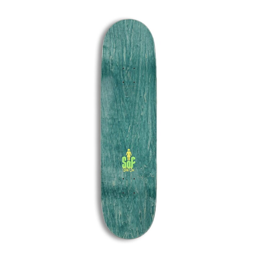 Girl Brophy Skull of Fame 8.5" Skateboard Deck - Green