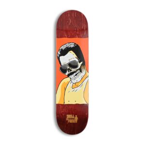 Girl Geering Skull of Fame 8.125" Skateboard Deck - Red