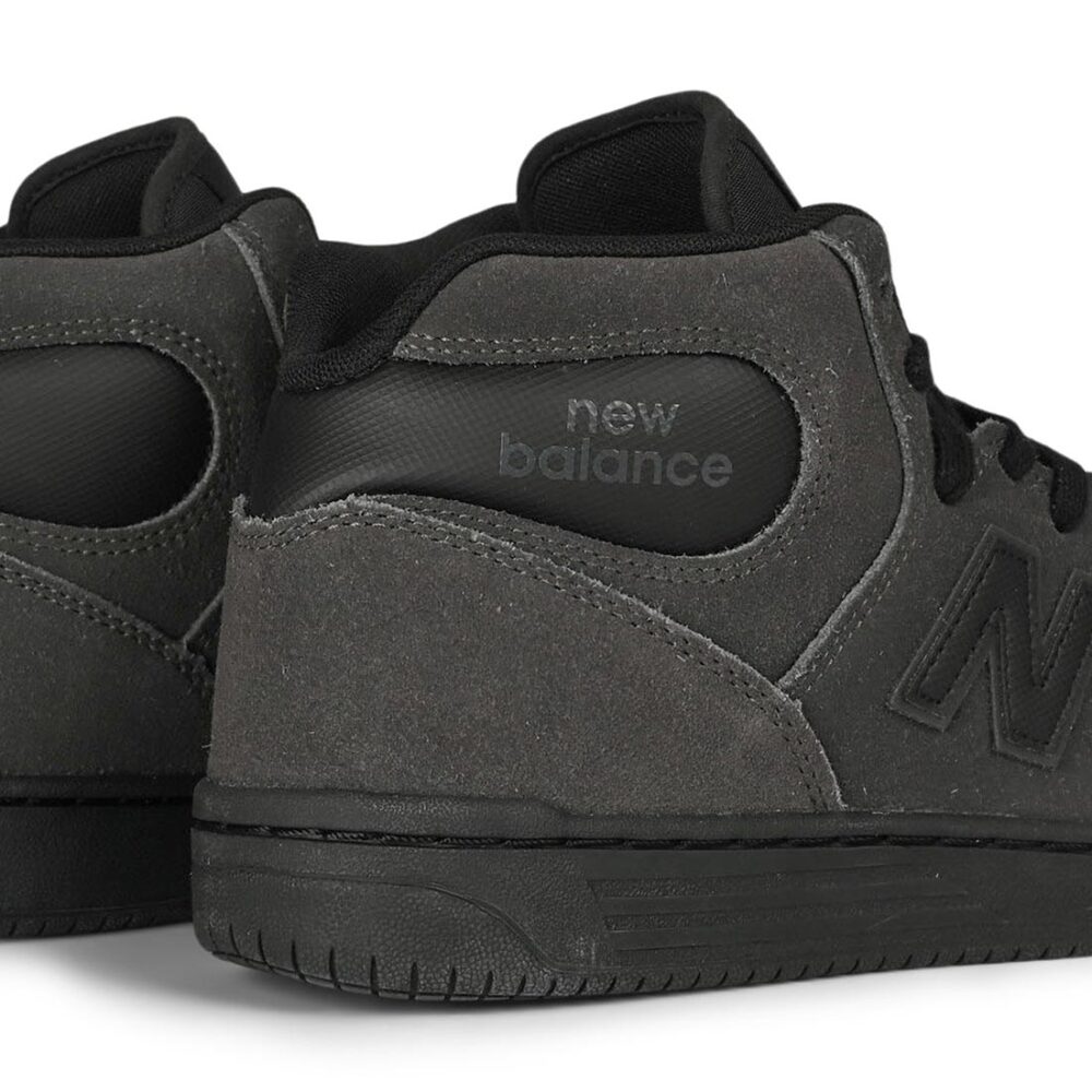 New Balance Numeric 480 High Skate Shoes - Black Cement/Black