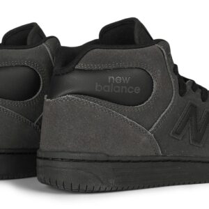 New Balance Numeric 480 High Skate Shoes - Black Cement/Black