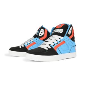 Osiris Clone High Top Shoes - Black/Blue/Orange