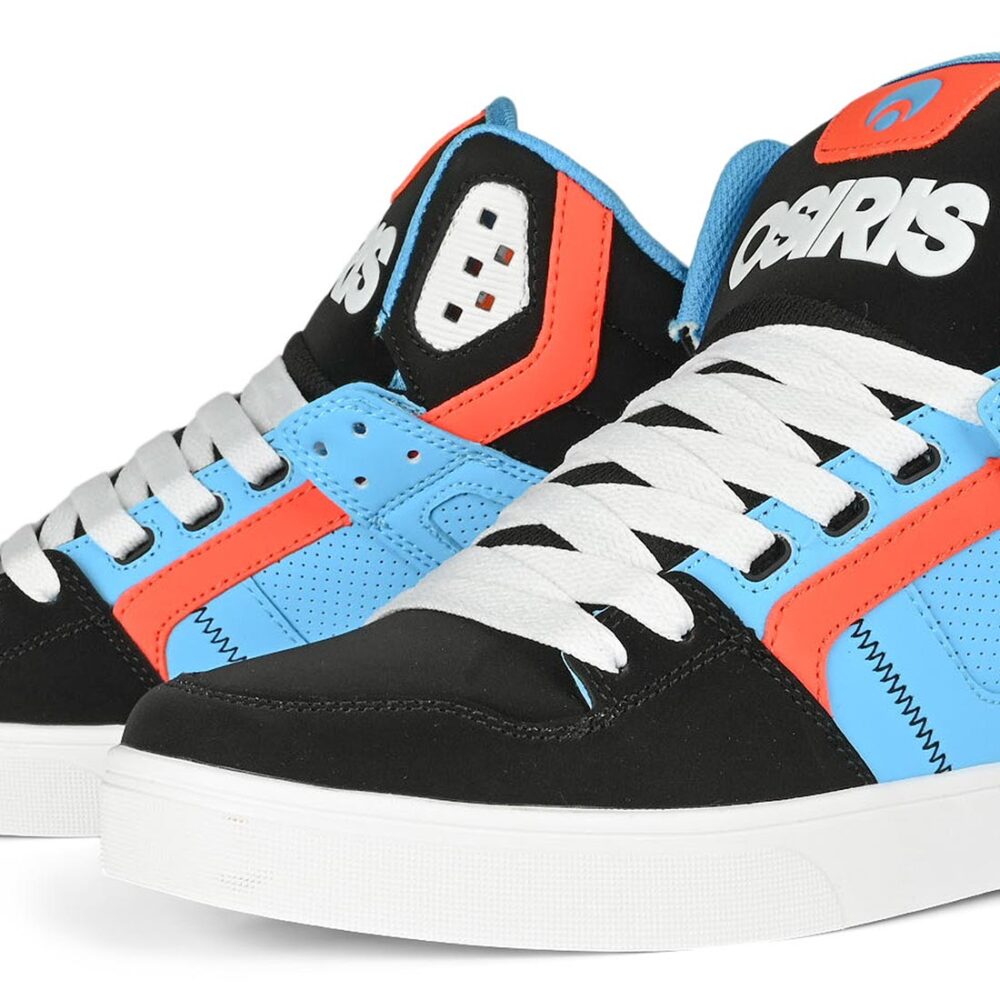 Osiris Clone High Top Shoes - Black/Blue/Orange