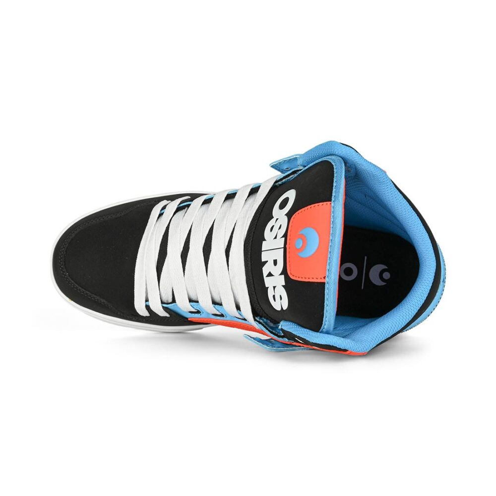 Osiris Clone High Top Shoes - Black/Blue/Orange