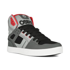 Osiris Clone High Top Shoes - Black/Grey/Red