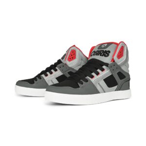 Osiris Clone High Top Shoes - Black/Grey/Red