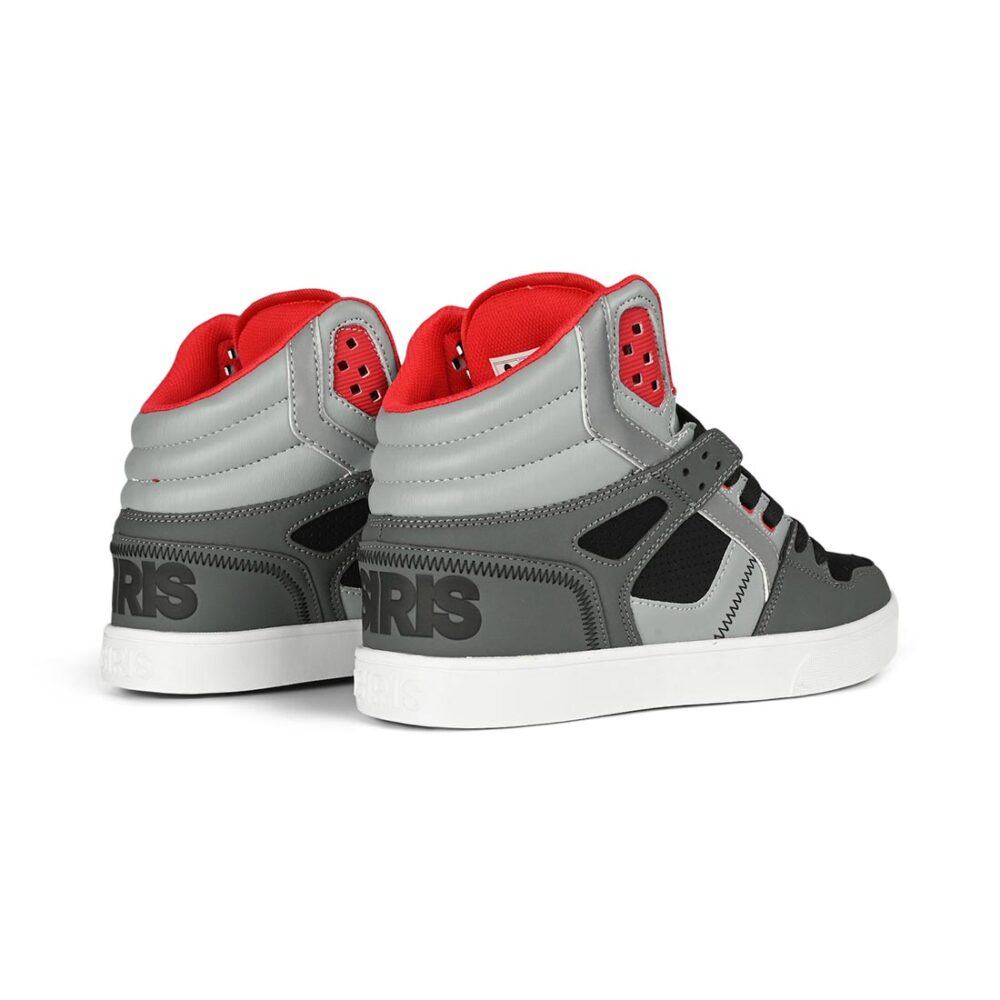 Osiris Clone High Top Shoes - Black/Grey/Red