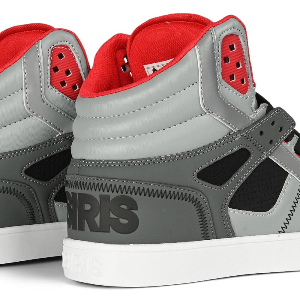Osiris Clone High Top Shoes - Black/Grey/Red
