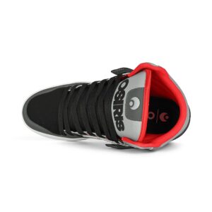 Osiris Clone High Top Shoes - Black/Grey/Red