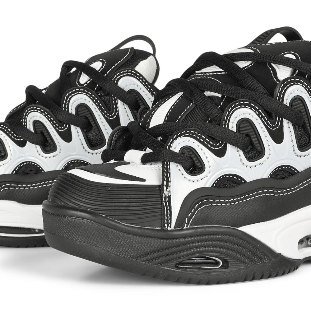 Osiris D3 2001 Skate Shoes - Black/White/Red