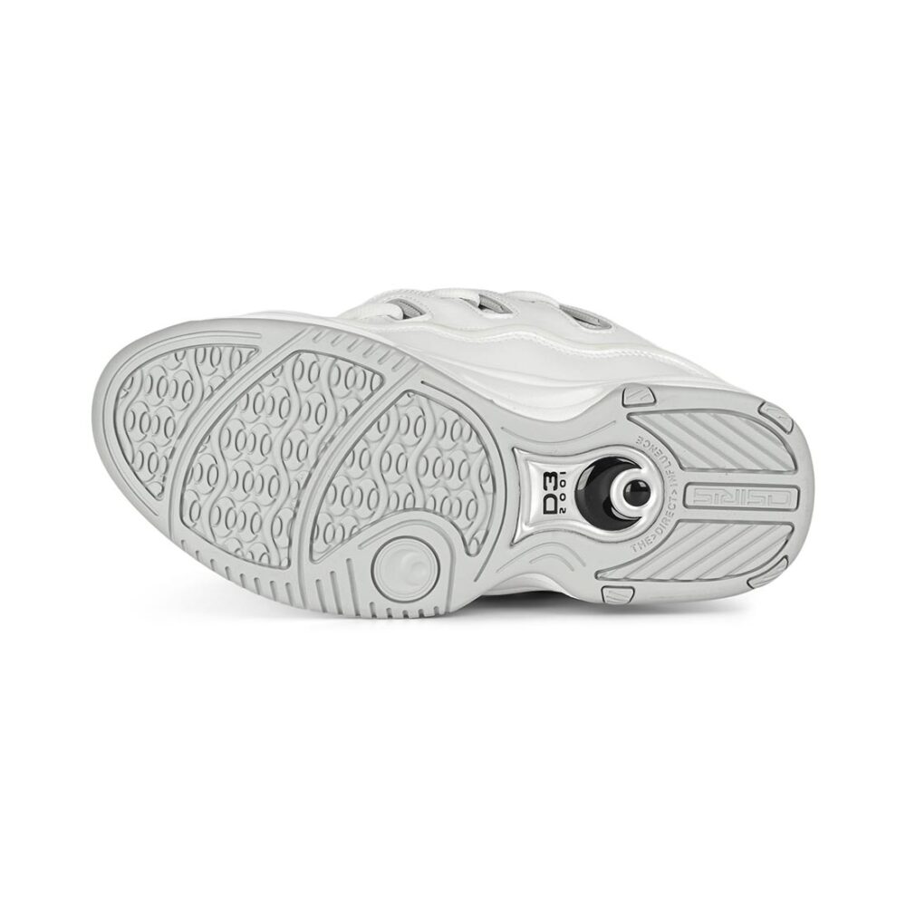 Osiris D3 2001 Skate Shoes - White/Grey/White