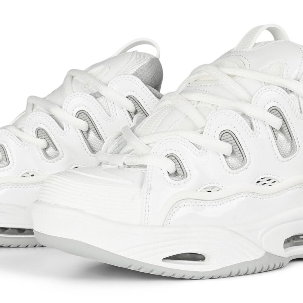Osiris D3 2001 Skate Shoes - White/Grey/White