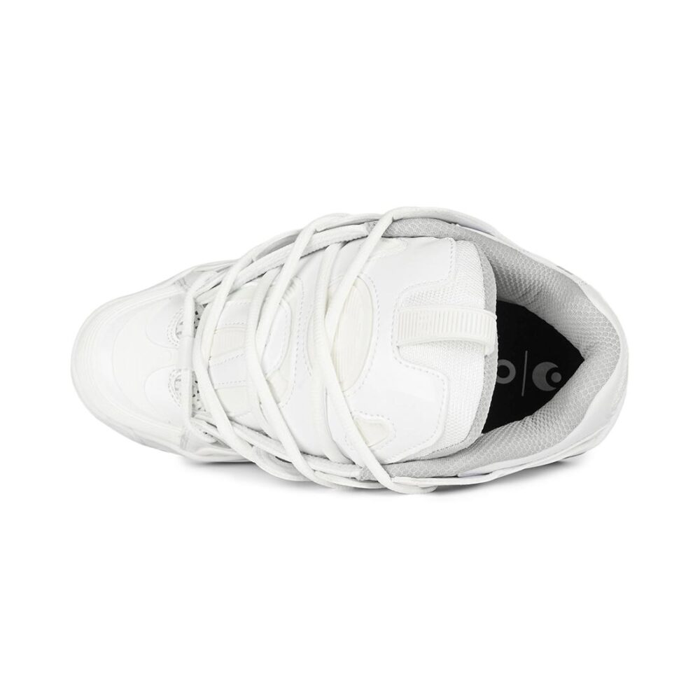 Osiris D3 2001 Skate Shoes - White/Grey/White