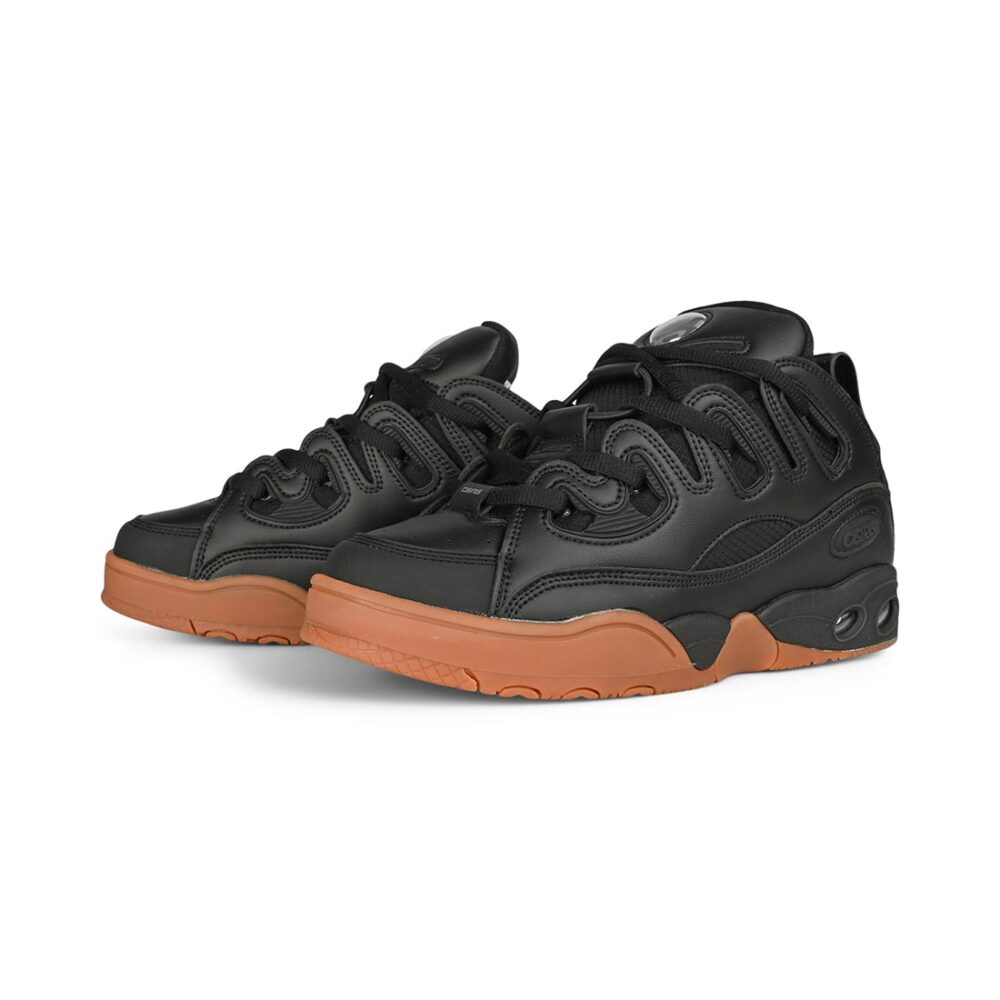 Osiris D3 E Skate Shoes - Black/Black/Gum