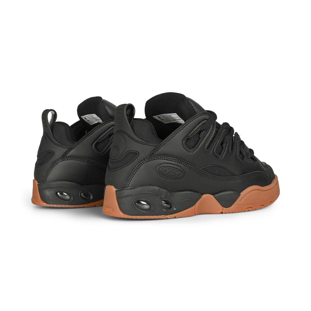 Osiris D3 E Skate Shoes - Black/Black/Gum