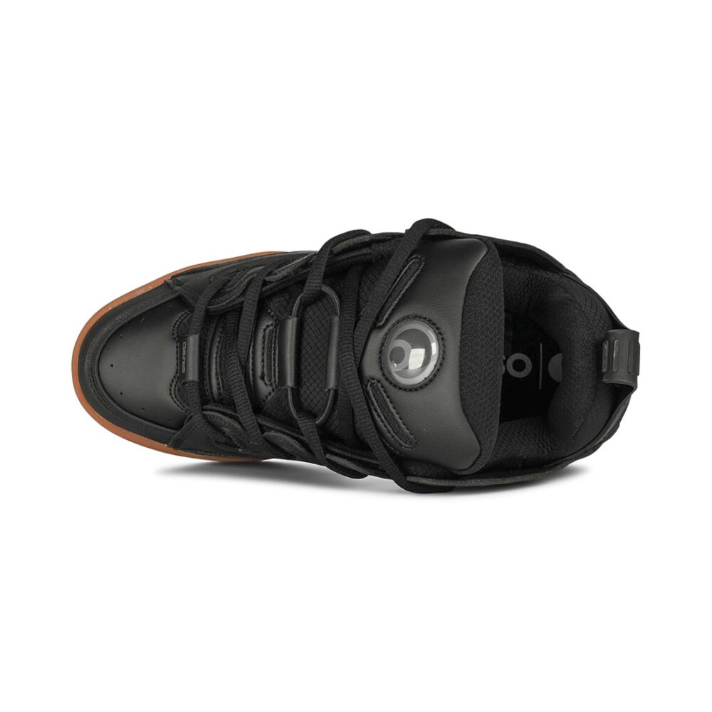 Osiris D3 E Skate Shoes - Black/Black/Gum